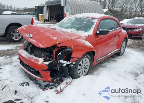 2017 Volkswagen Beetle #Pinkbeetle/1.8T Classic/1.8T S from USA, damaged, VIN 3VWF17AT1HM610309